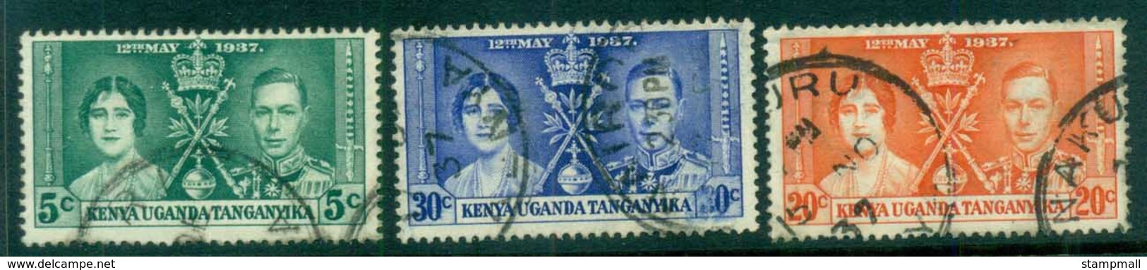 Kenya Uganda Tanganyika 1937 Coronation FU - Kenya (1963-...)