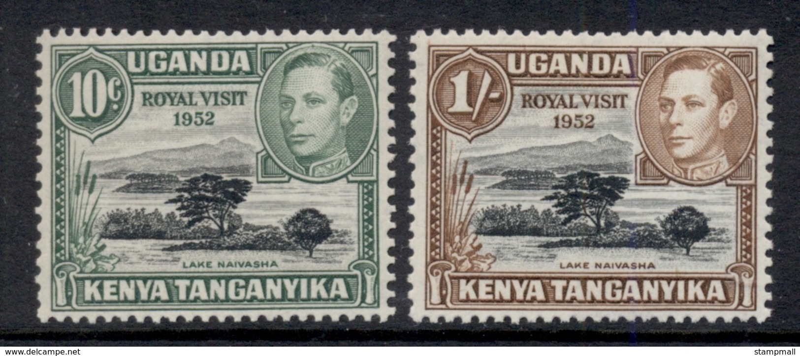 Kenya Uganda Tanganyika 1952 Royal Visit MUH - Kenya (1963-...)