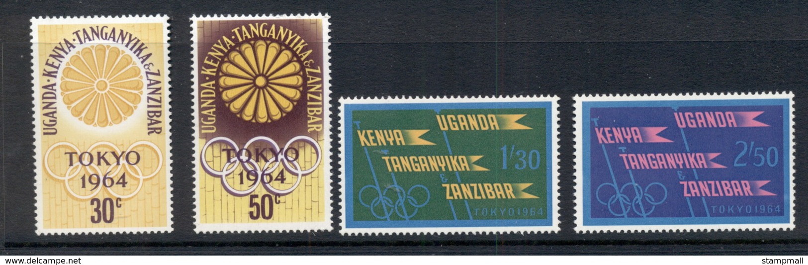 Kenya Uganda Tanganyika 1964 Summer Olympics Tokyo MUH - Kenya (1963-...)