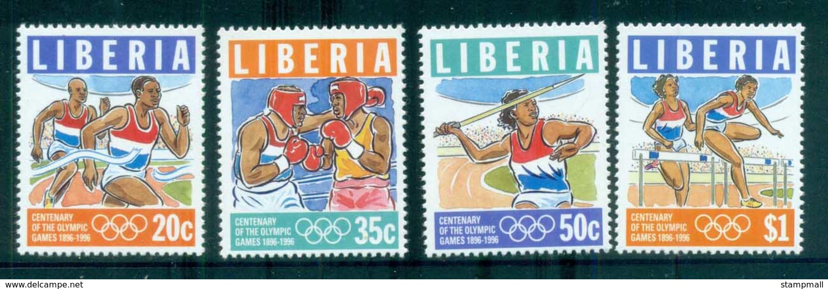 Liberia 1996 Modern Olympic Games Centenary MUH - Liberia
