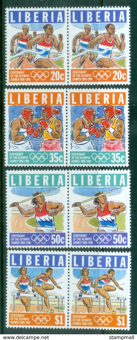 Liberia 1996 Modern Olympic Games Centenary Prs MUH - Liberia