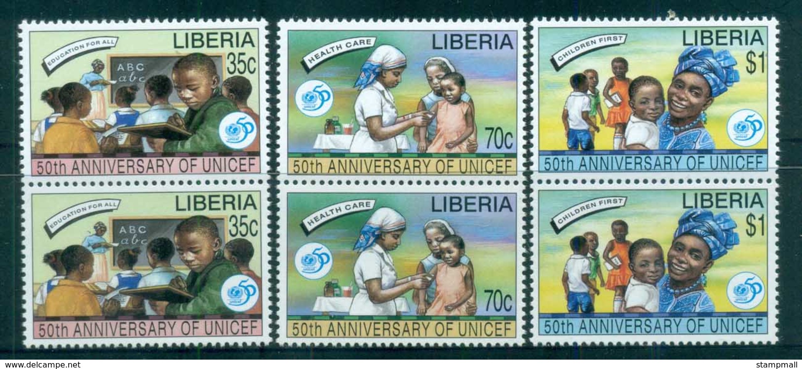 Liberia 1996 UNICEF 50th Anniv Prs MUH - Liberia