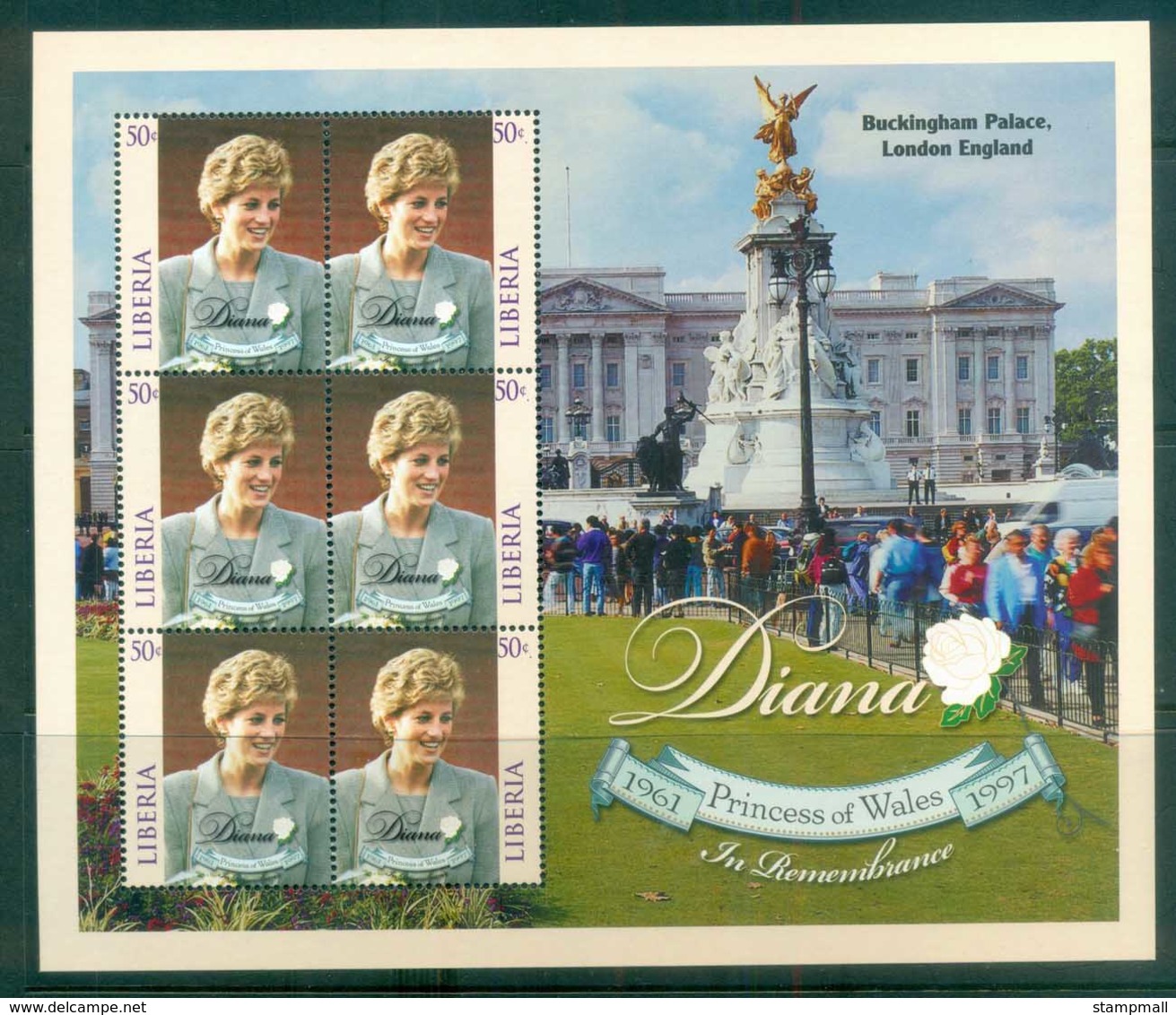Liberia 1998 Princess Diana In Memoriam MS MUH Lot82021 - Liberia