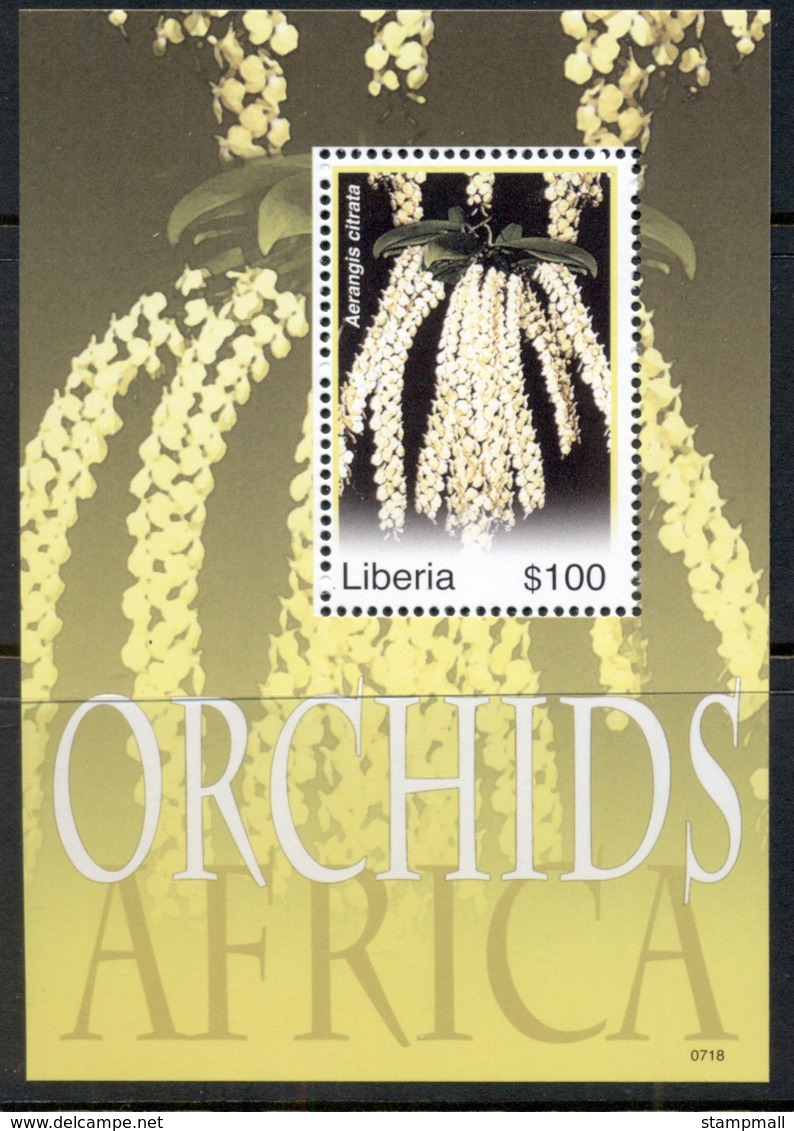 Liberia 2007 Flowers, Orchids Of Africa MS MUH - Liberia