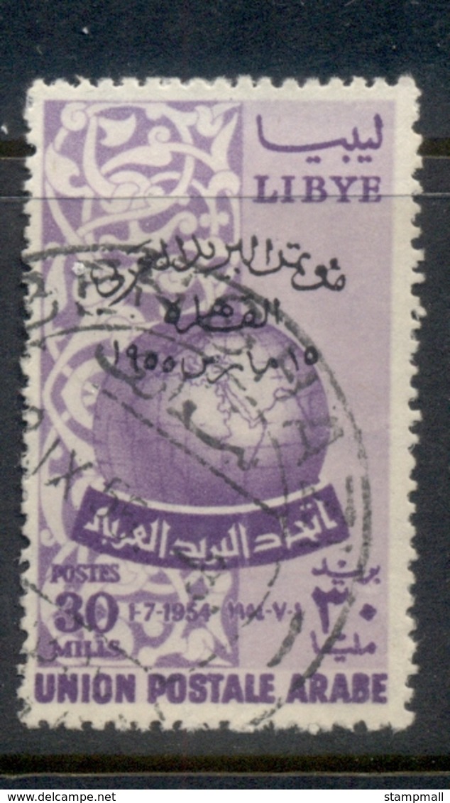 Libya 1955 Arab Postal Union 30m Opt FU - Libya