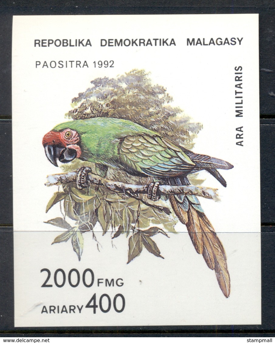 Madagascar 1993 Birds, Parrots MS MUH - Madagascar (1960-...)