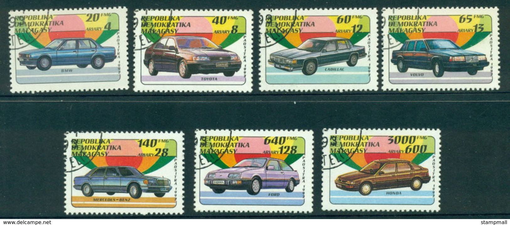 Madagascar 1993 Cars CTO Lot21128 - Madagascar (1960-...)