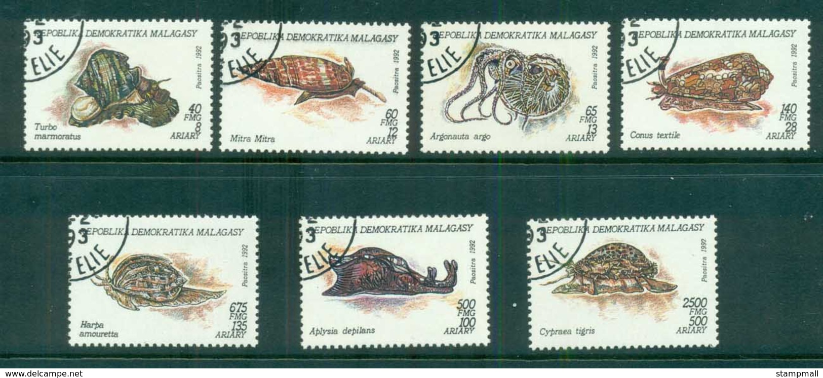 Madagascar 1993 Molluscs, Snails CTO - Madagascar (1960-...)