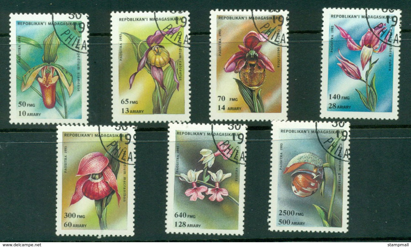 Madagascar 1993 Orchids CTO Lot21133 - Madagascar (1960-...)