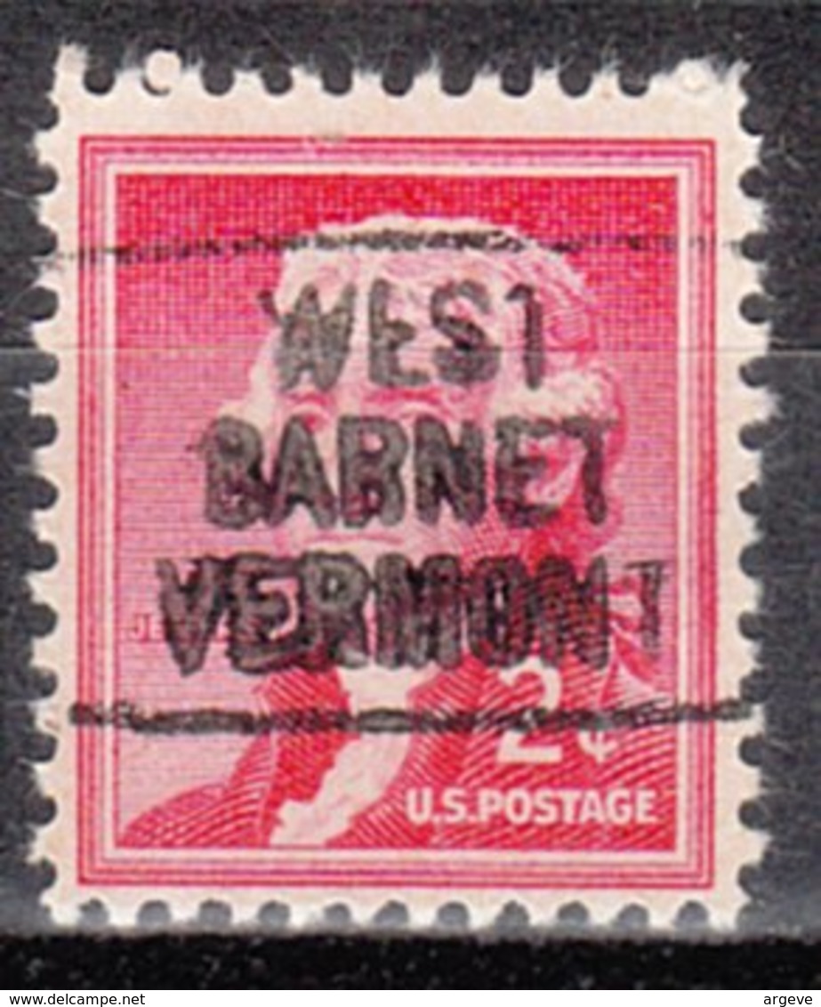 USA Precancel Vorausentwertung Preo, Locals Vermont, West Barnet L-1 HS - Precancels