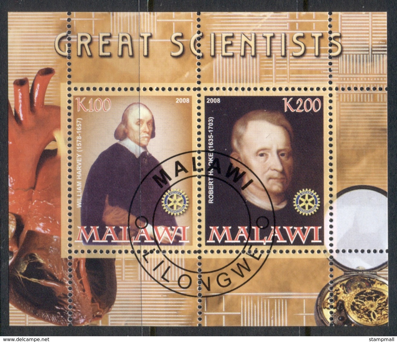 Malawi 2008 Great Scientists MS CTO - Malawi (1964-...)