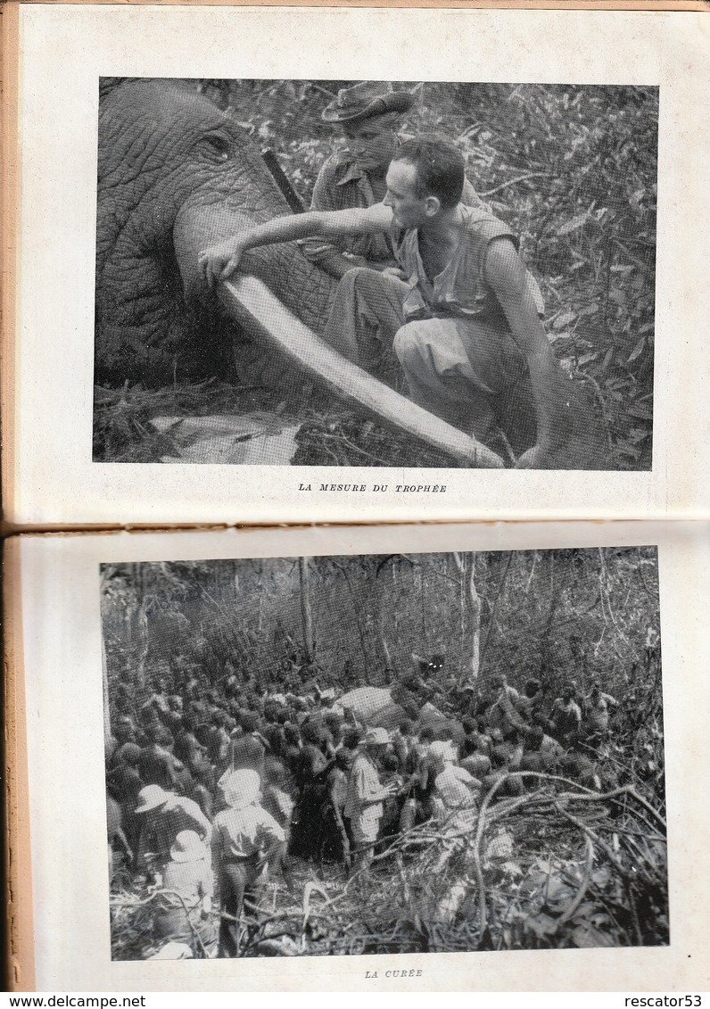 Rare Livre Grandes Chasses En Afrique Centrale Par Mahuzier Albert 1947 - Chasse/Pêche