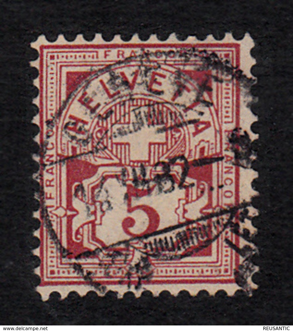 SUISSE - SWITZERLAND YV. NUM. 59   OBLITERÉ   CAT. 100E. - Used Stamps