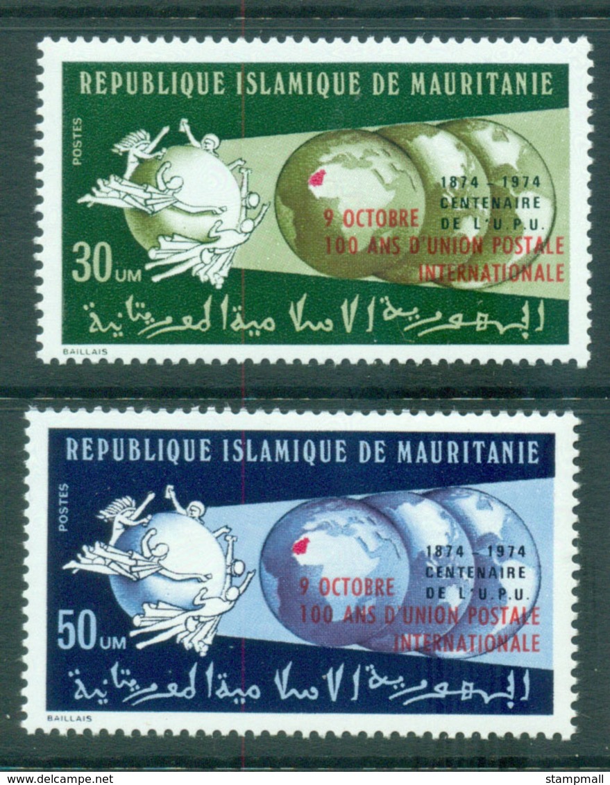 Mauritania 1974 UPU Centenary Opt MUH Lot56341 - Mauritania (1960-...)