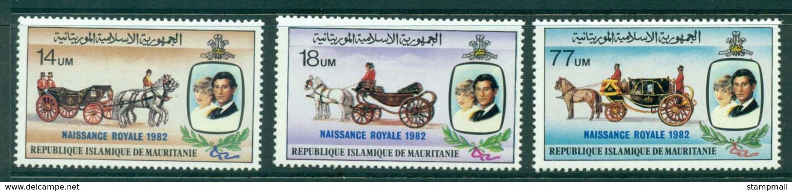 Mauritania 1982 Birth Of Prince William Opt MUH Lot30420 - Mauritania (1960-...)