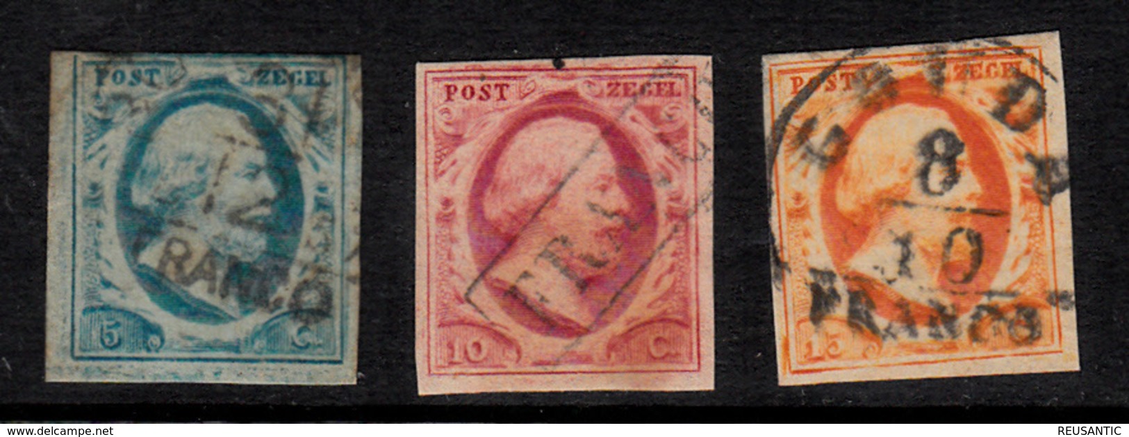 HOLANDA - PAYS BAS  OBLITERÉS  YV. NUMS 1 A 3   CAT. 240E. - Used Stamps