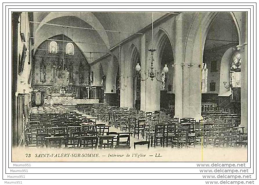 80 SAINT VALERY SUR SOMME - Intérieur Eglise   Saint Martin - Saint Valery Sur Somme