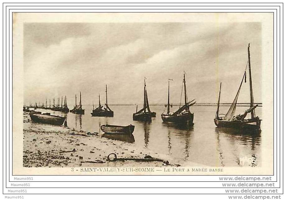 80 SAINT VALERY SUR SOMME - Le Port A Marée Basse - Saint Valery Sur Somme