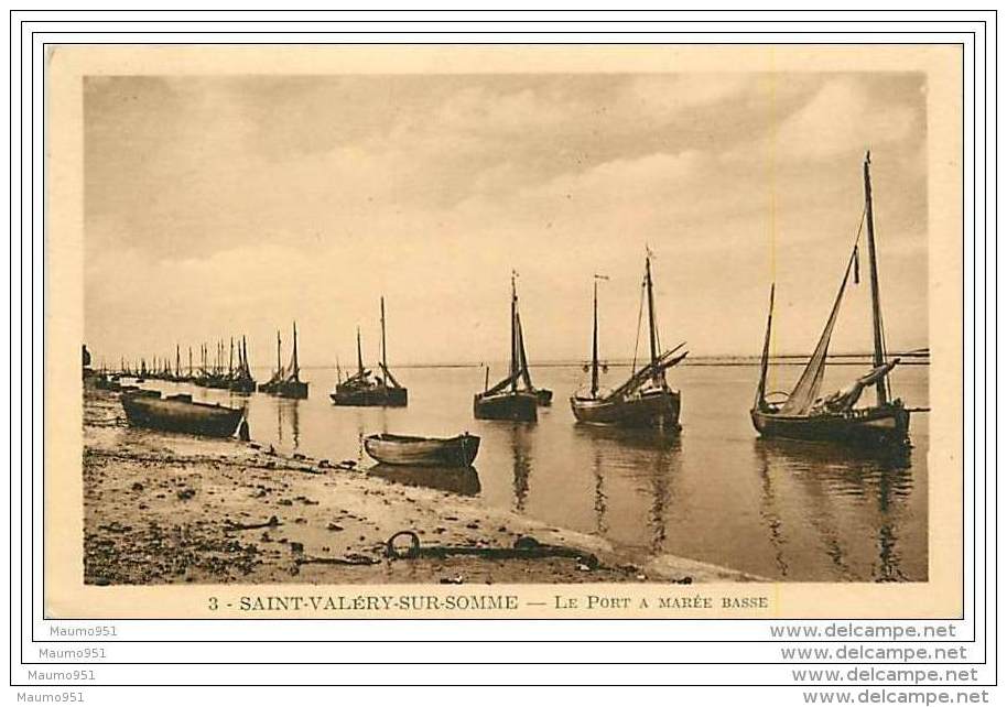 80 SAINT VALERY SUR SOMME - Le Port A Marée Basse - Saint Valery Sur Somme