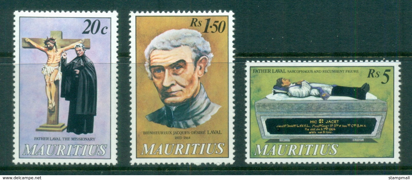 Mauritius 1979 Beatification Of Father Laval MLH - Mauritius (1968-...)