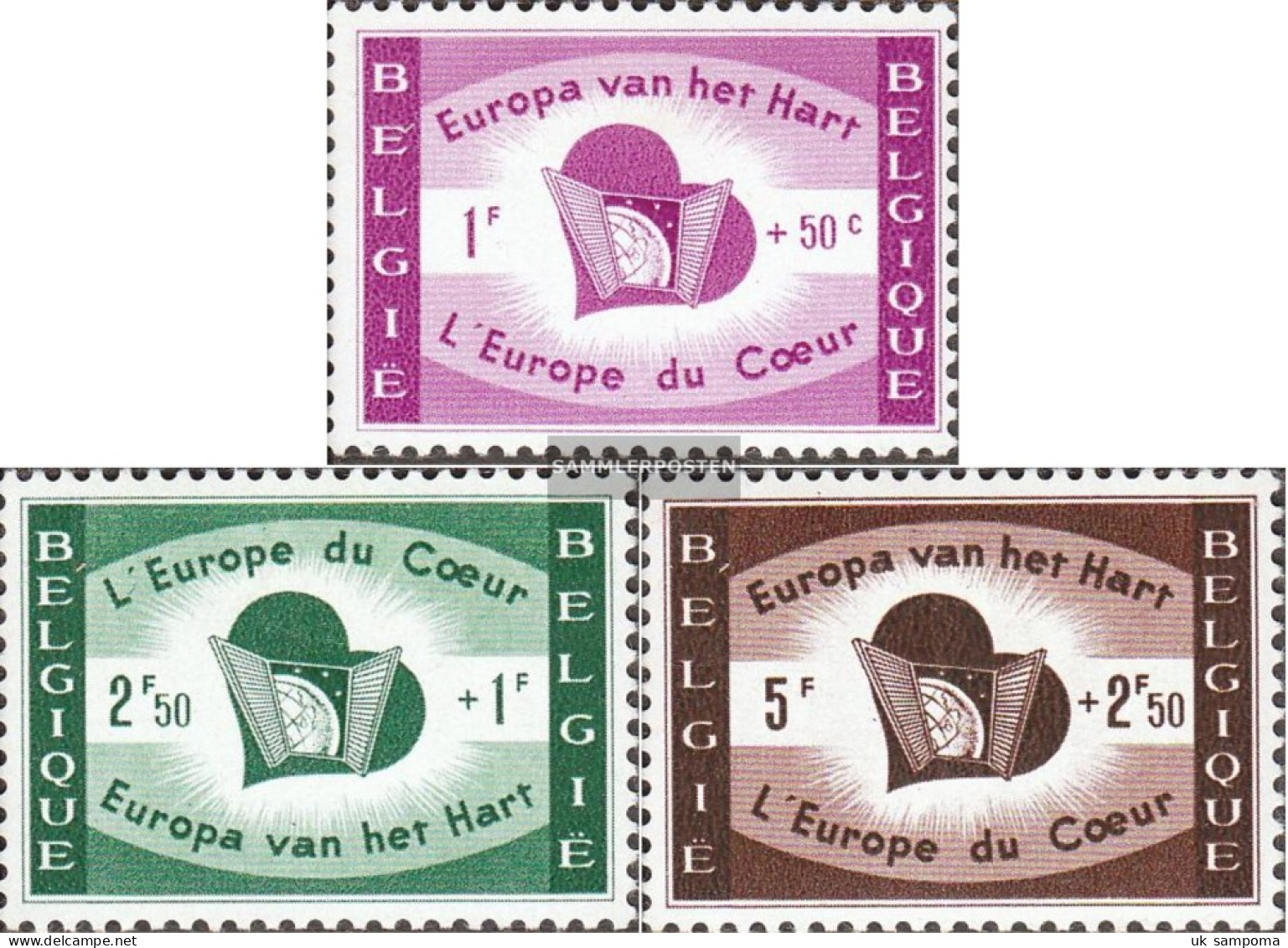Belgium 1143-1145 (complete Issue) Unmounted Mint / Never Hinged 1959 Favor The Refugees - Unused Stamps
