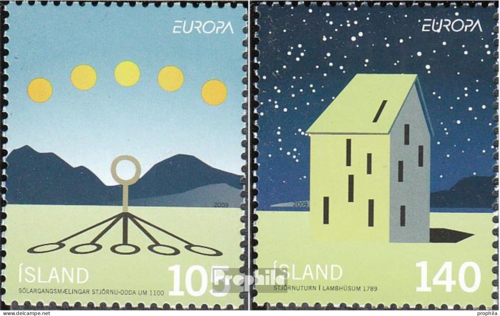Island 1242-1243 (kompl.Ausg.) Postfrisch 2009 Europa - Ungebraucht