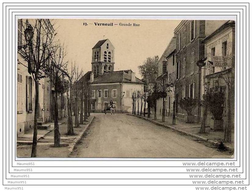 CPA 78 - VERNEUIL - Grande Rue - Verneuil Sur Seine