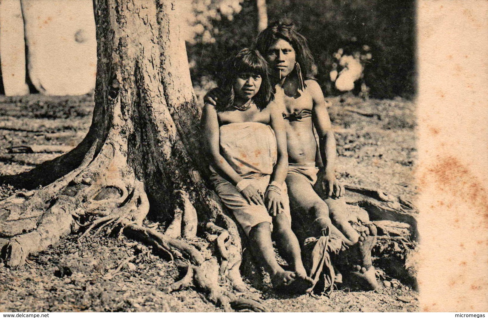 Argentine - CHACO - Indios Chamacoco, "Joata" Y Su Mujer "Nozzae", Puerto 14 De Mayo - Paraguay