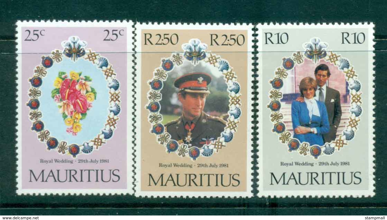 Mauritius 1981 Charles & Diana Wedding  MUH Lot45084 - Mauritius (1968-...)