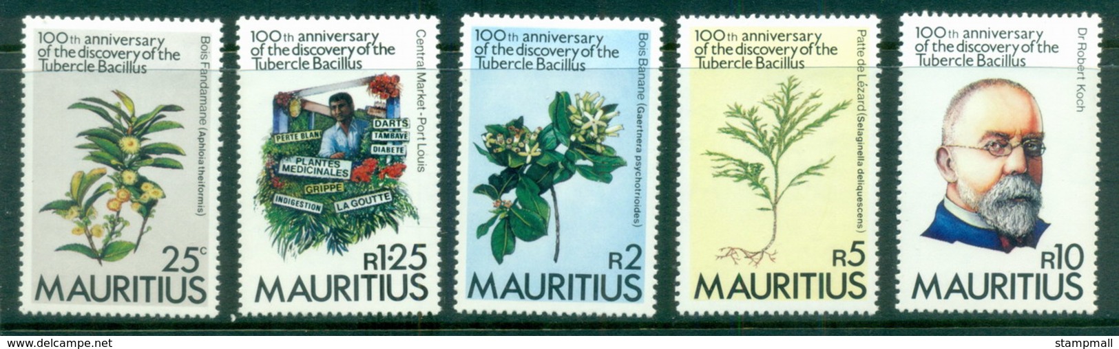 Mauritius 1982 TB Bacillus Cent. MLH - Mauritius (1968-...)