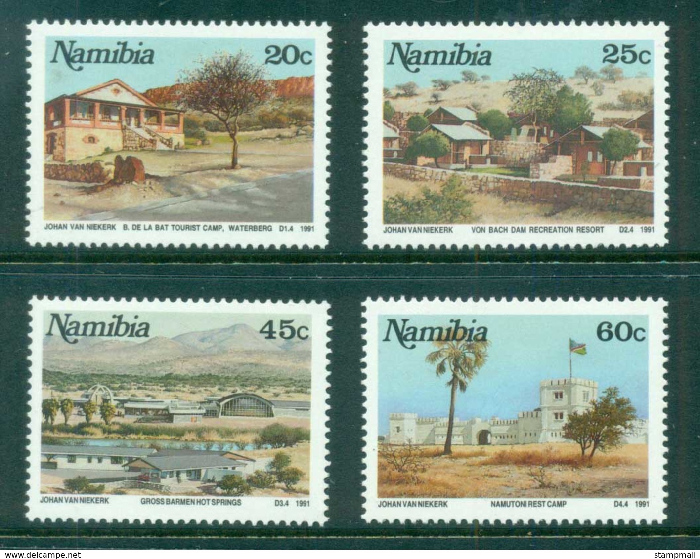 Namibia 1991 Tourist Camps MUH - Namibia (1990- ...)