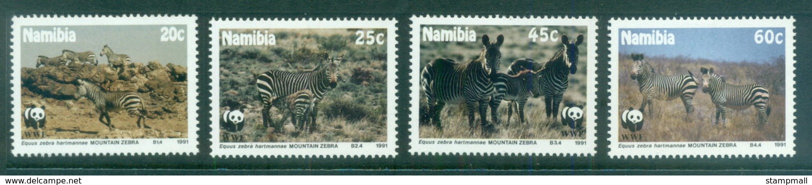 Namibia 1991 WWF, Mountain Zebras MLH - Namibia (1990- ...)