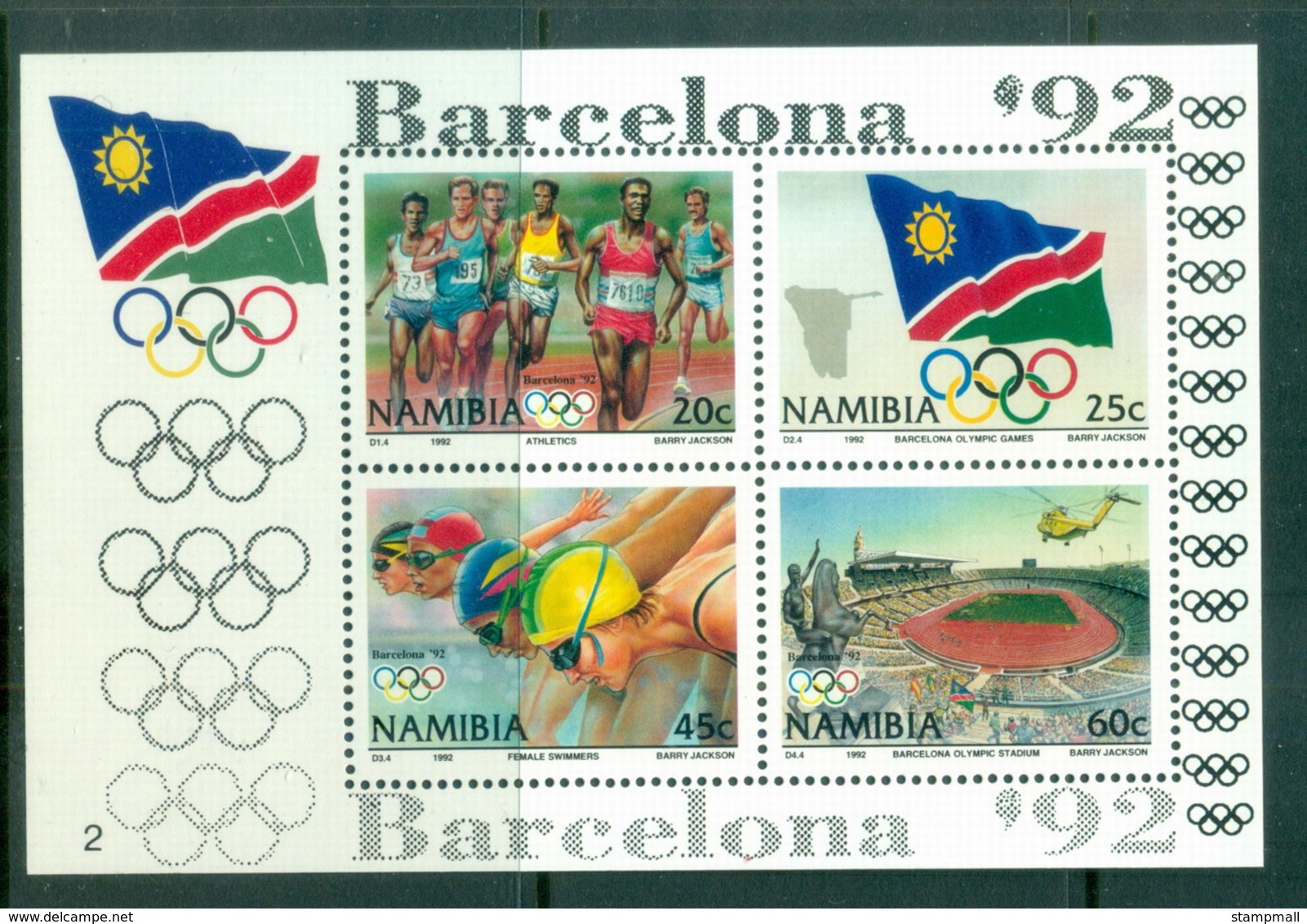 Namibia 1992 Summer Olympics, Barcelona MUH - Namibia (1990- ...)