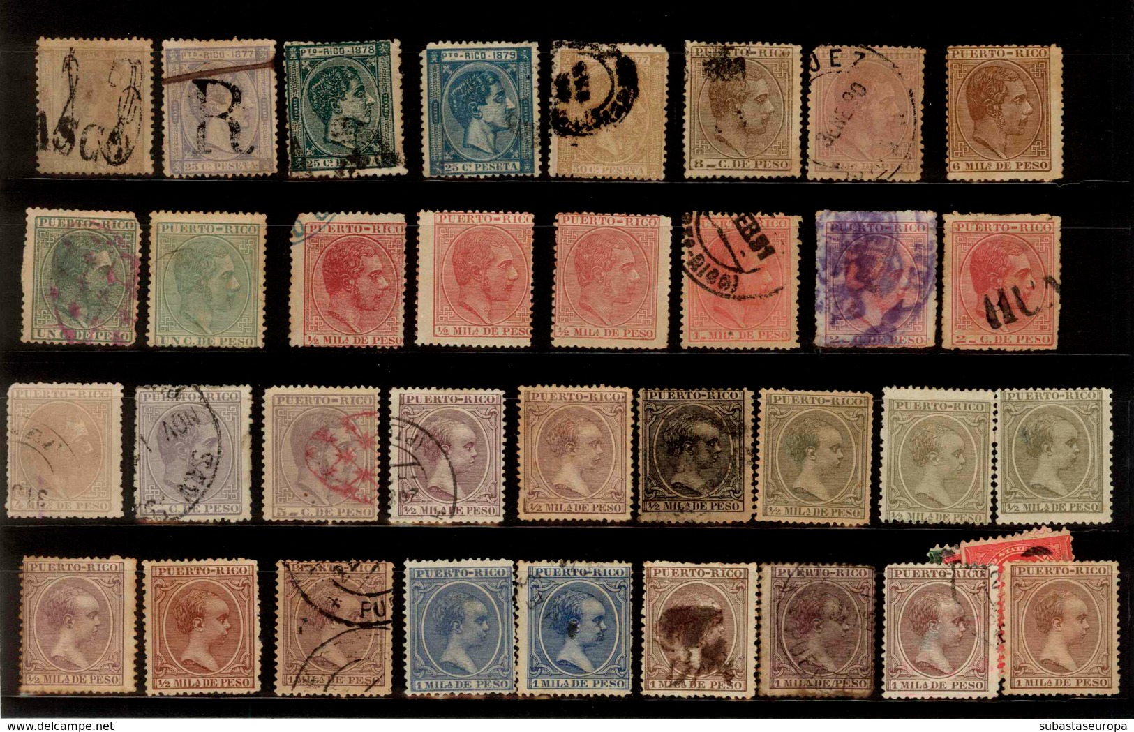 Puerto Rico. 99 Sellos Nuevos Y Usados (con Matasellos Diversos. Hay Interesantes.). - Puerto Rico