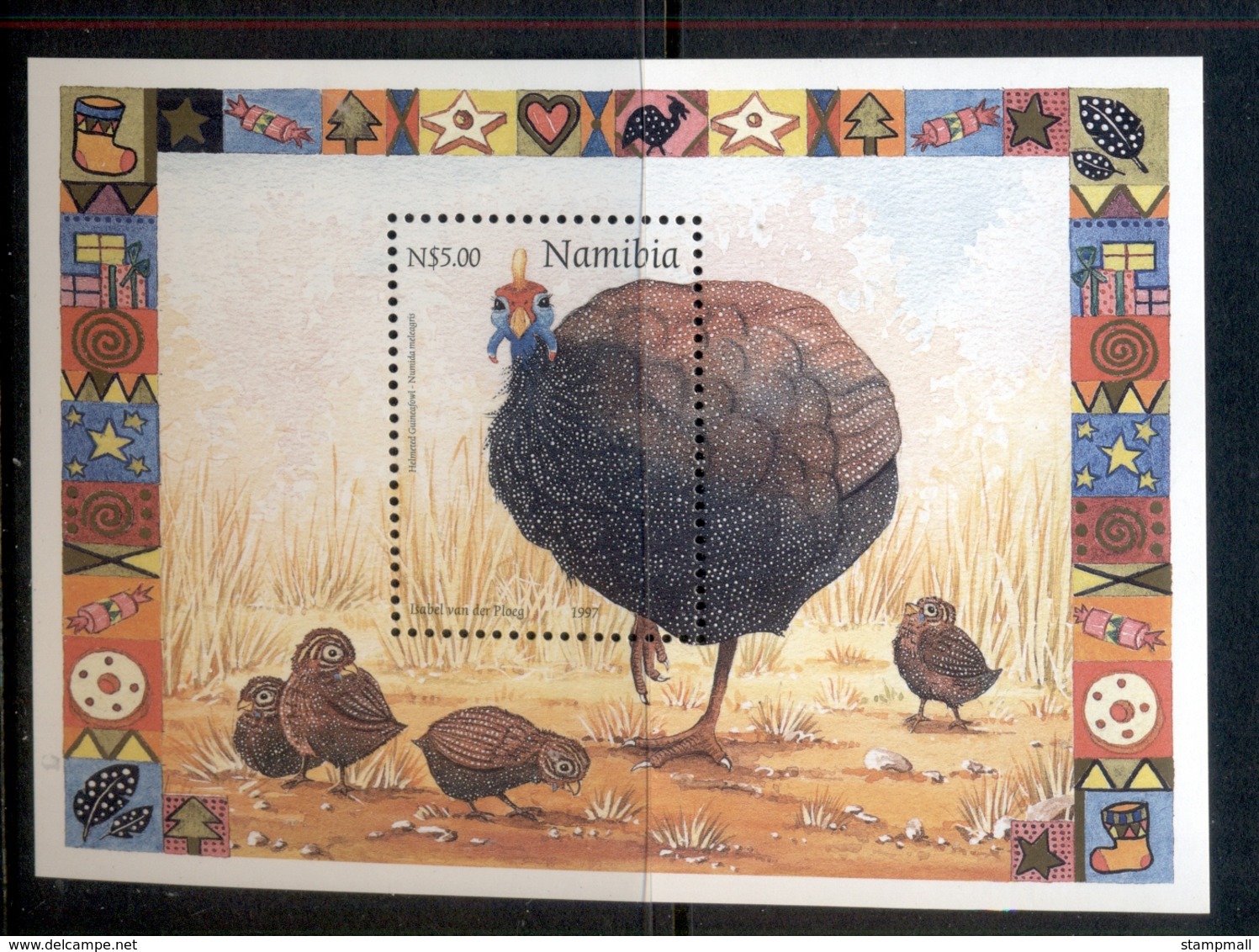 Namibia 1997 Guineafowl MS MUH - Namibia (1990- ...)