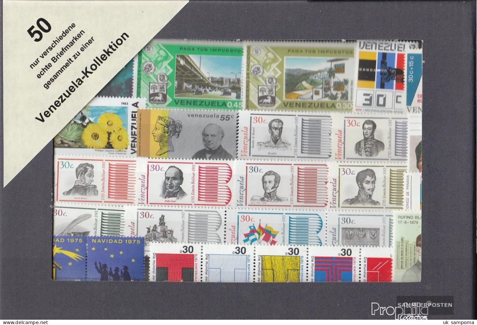 Venezuela 50 Different Stamps - Alla Rinfusa - Monete