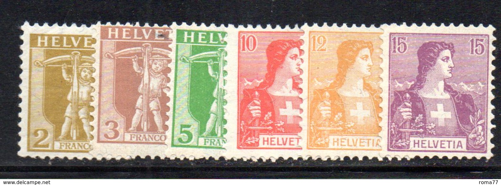 326/1500 - SVIZZERA 1907 , Serie Unificato N. 113/118  ***  MNH - Nuovi