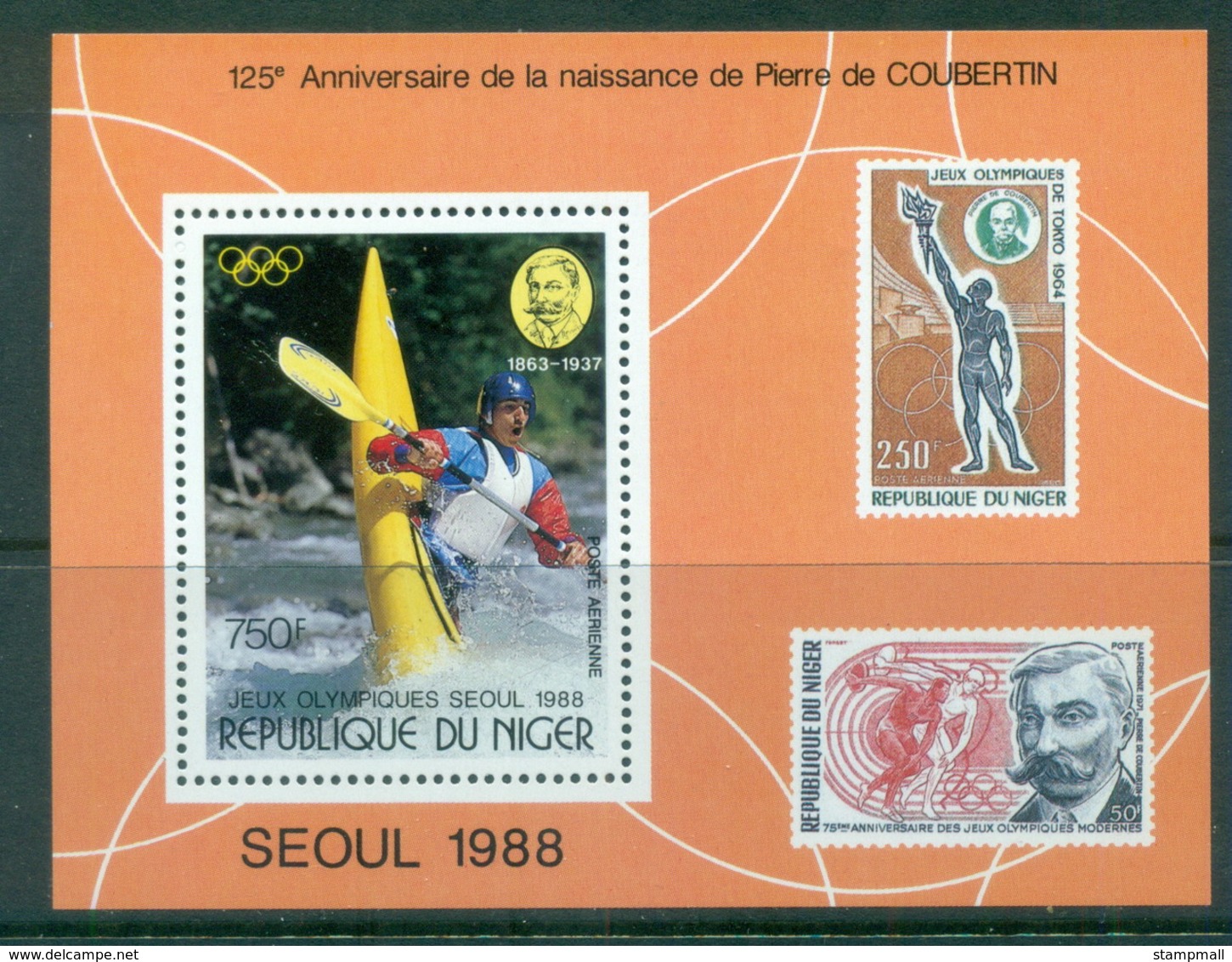 Niger 1988 Summer Olympics, Seoul MS MUH - Niger (1960-...)