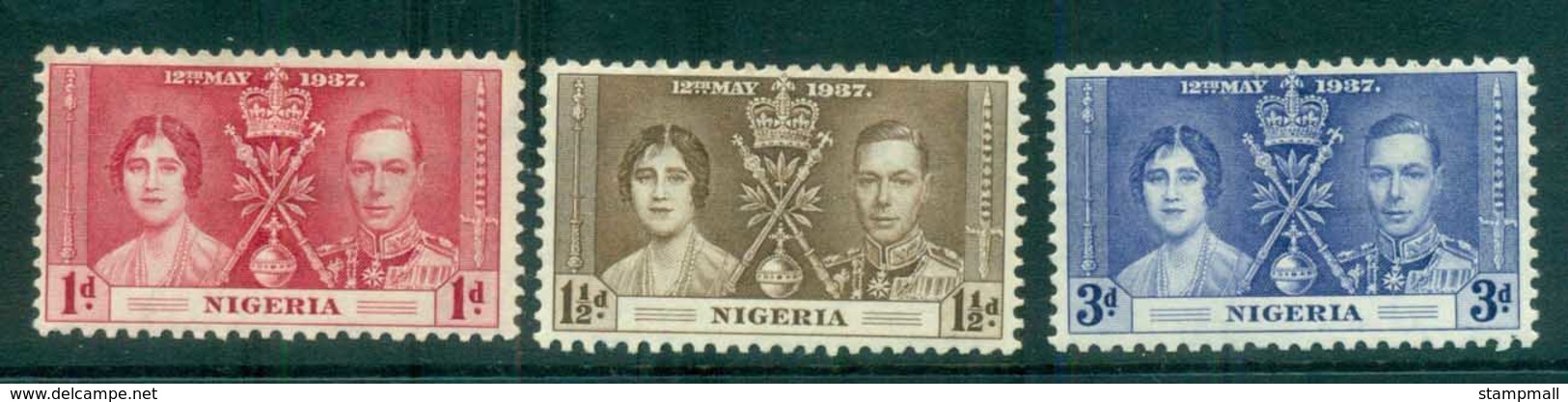 Nigeria 1937 Coronation MLH - Nigeria (1961-...)