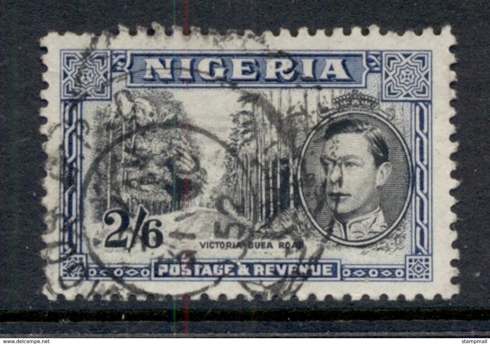 Nigeria 1938-51 KGVI Pictorial 2/6d Victoria-Buea Road Perf 12 FU - Nigeria (1961-...)