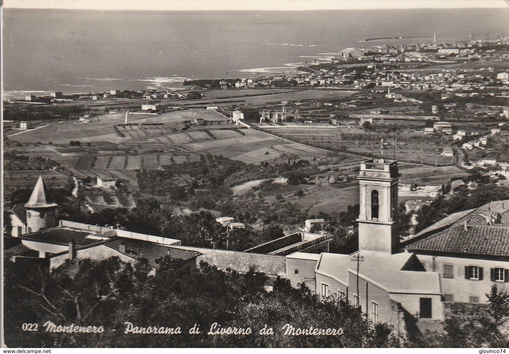 LIVORNO - MONTENERO - PANORAMA DI LIVORNO DA MONTENERO......F6 - Livorno