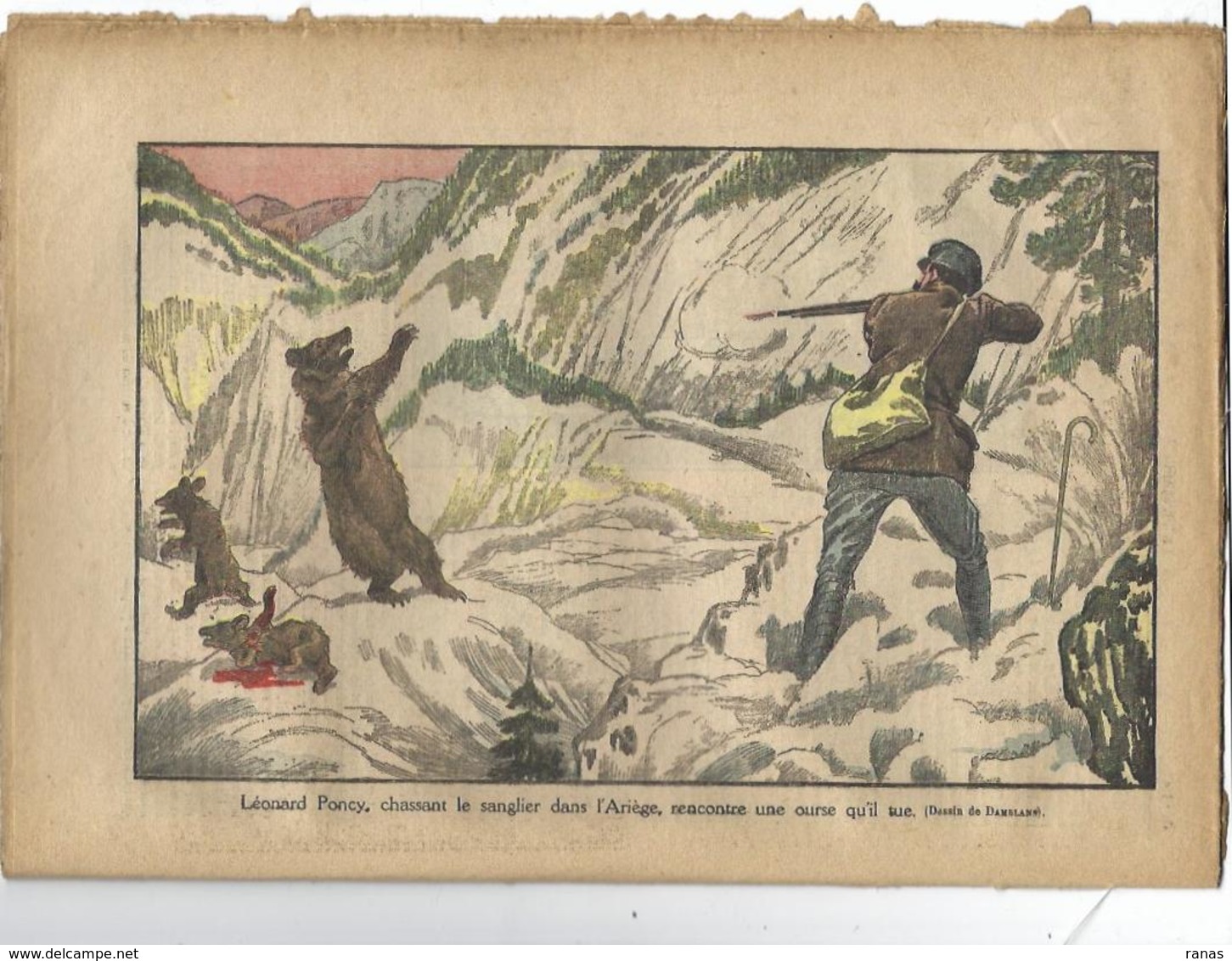 Ariège Chasse à L'ours Le Pélerin N° 2402 De 1923 - Autres & Non Classés