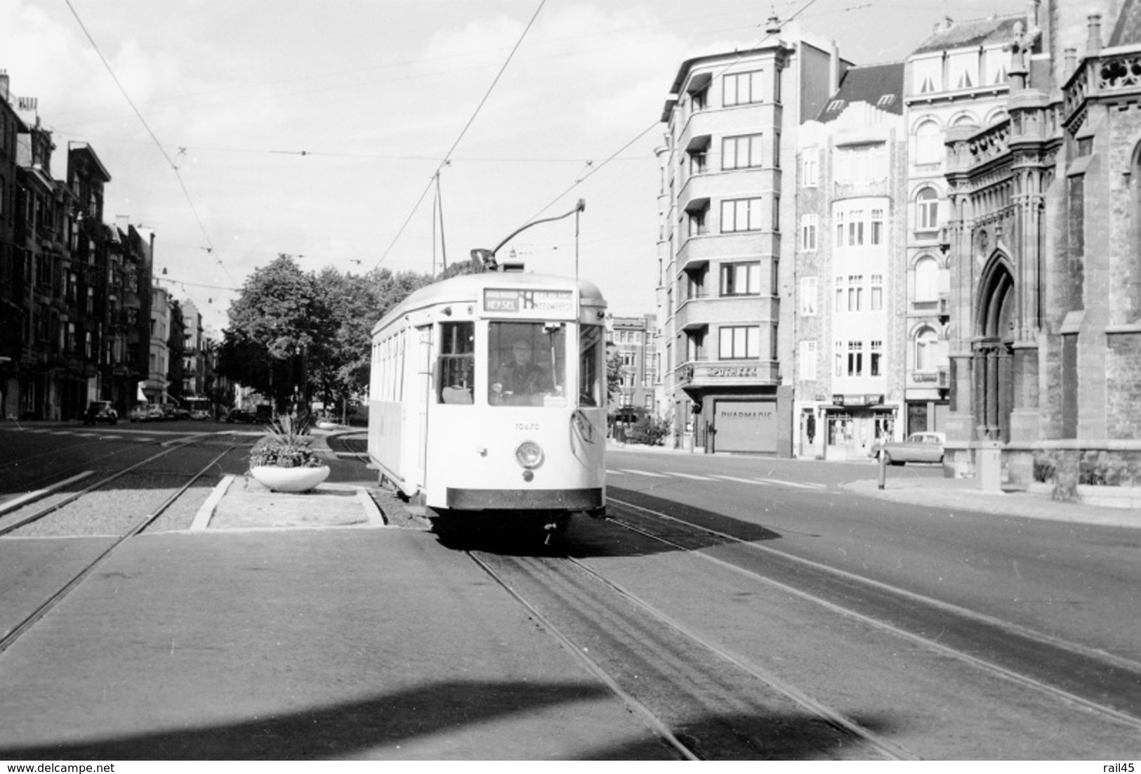 SNCV-Brabant. Molenbeek (Boulevard Du Jubilé). Cliché Jacques Bazin. 05-10-1958 - Trains