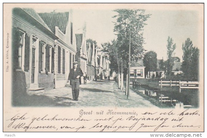 3575230Krommenie, Groet Uit (poststempel 1900) - Krommenie