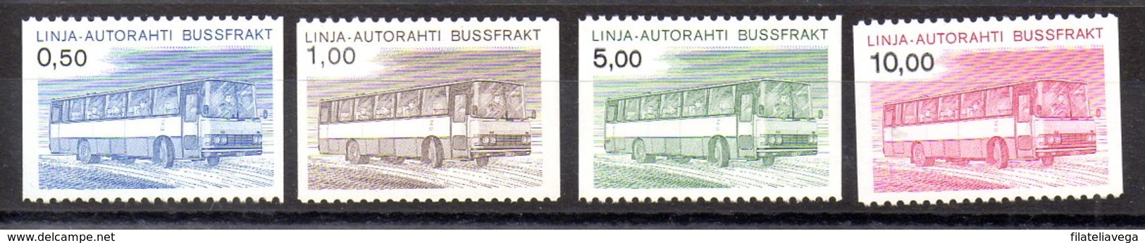 Serie De Finlandia Nº Yvert 14/17 ** - Colis Par Autobus