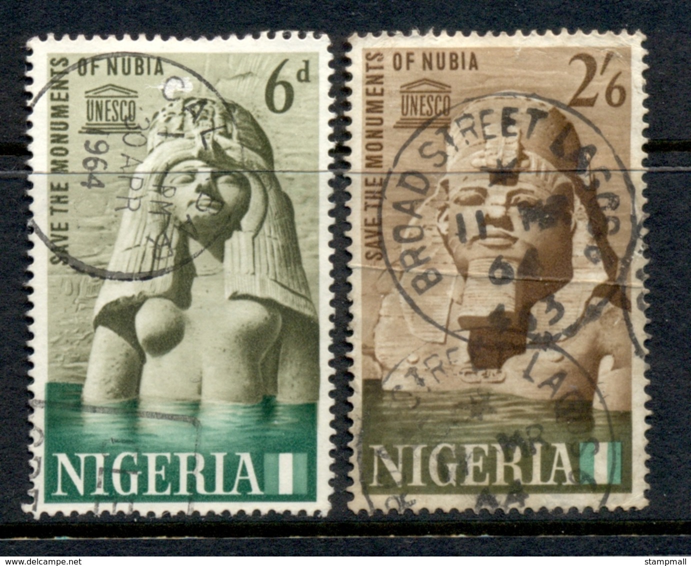 Nigeria 1964 UNESCO Campaign To Save Historic Monuments In Nubia FU - Nigeria (1961-...)