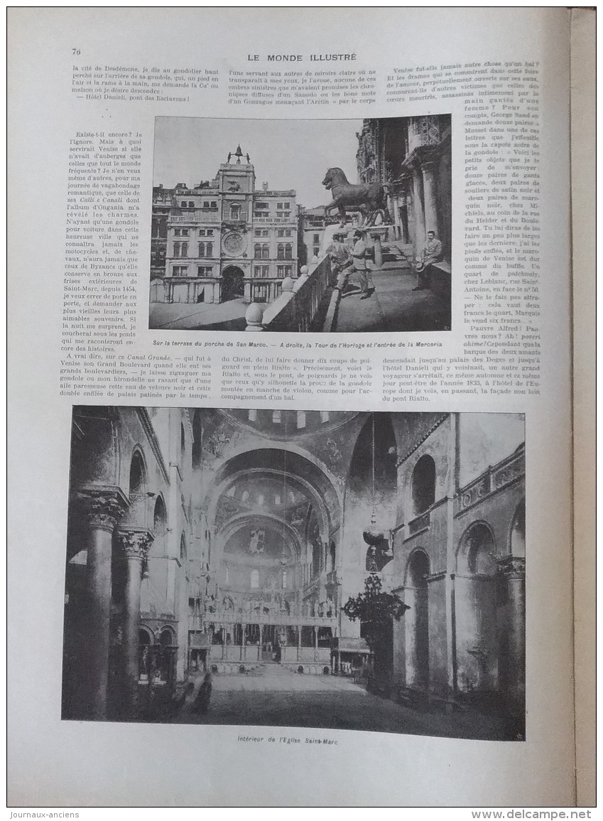 1902 L'ACCIDENT DE PUTEAUX - VENISE EFFONDREMENT DU CAMPANILE - QUIBERON - CRETEIL - RAS MAKONEN - TOURCOING - CHINE