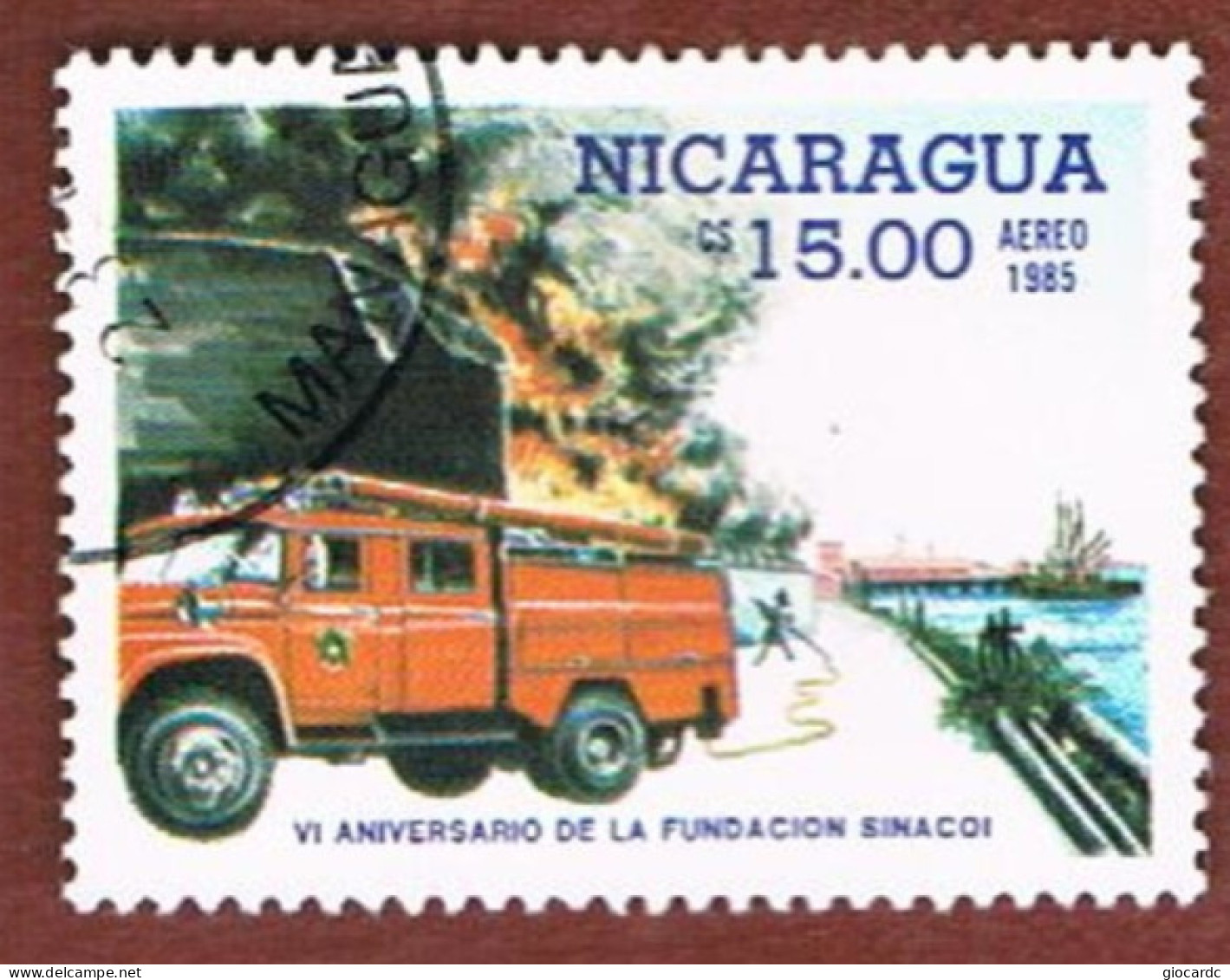 NICARAGUA - SG  2716    -    1985  SINACOI: FIRE SERVICE    -  USED° - Nicaragua