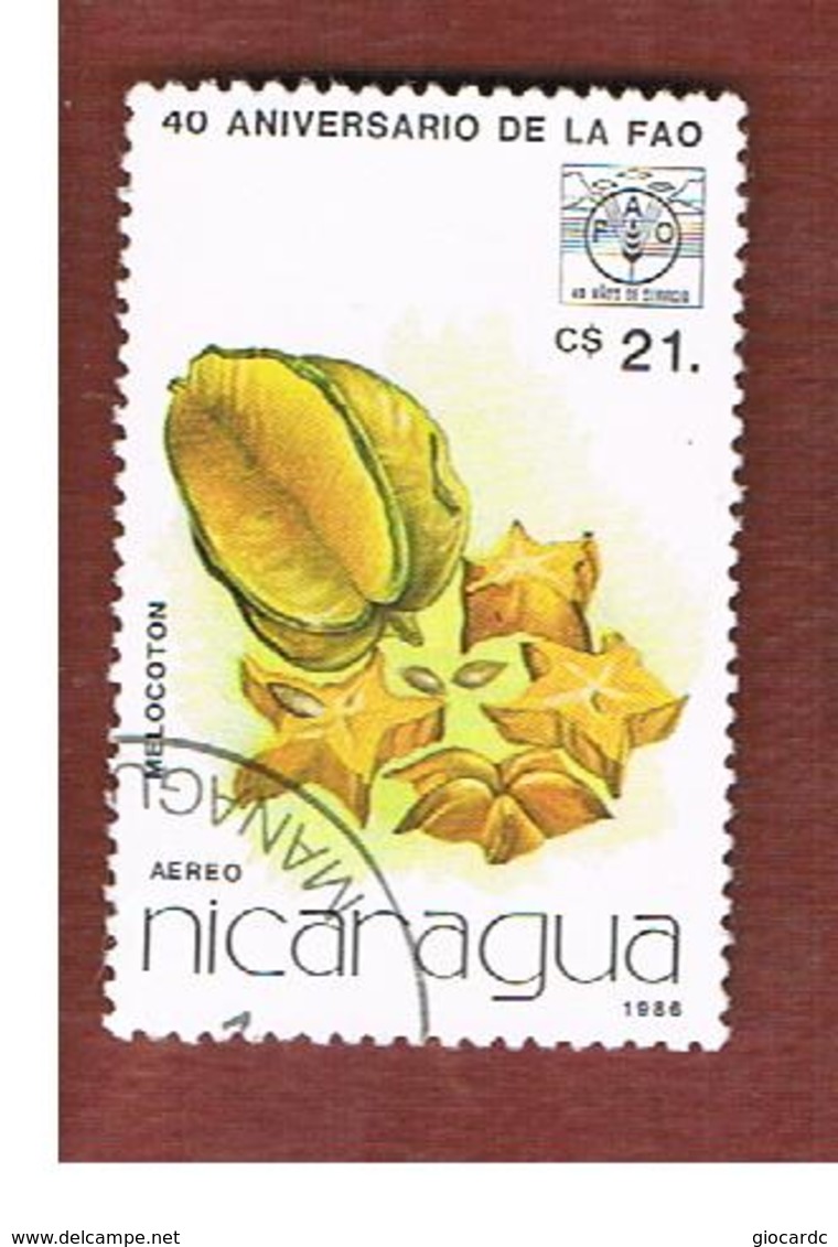 NICARAGUA - SG  2779    -    1986 F.A.O.: FRUITS (MELOCOTON)    -  USED° - Nicaragua