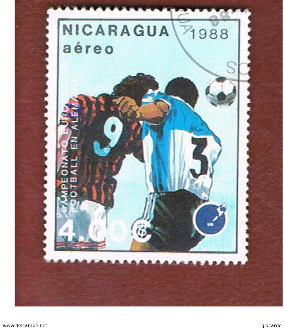 NICARAGUA - SG  2967    -    1988  EUROPEAN  FOOTBALL CAMPIONSHIP            -  USED° - Nicaragua